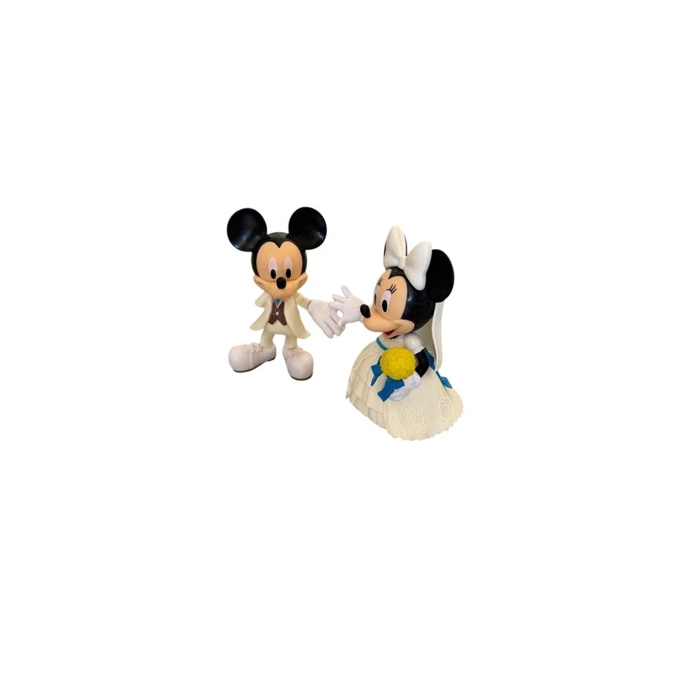 Disney Wedding Party Cake Topper Mickey Minnie Mouse Figurine Set